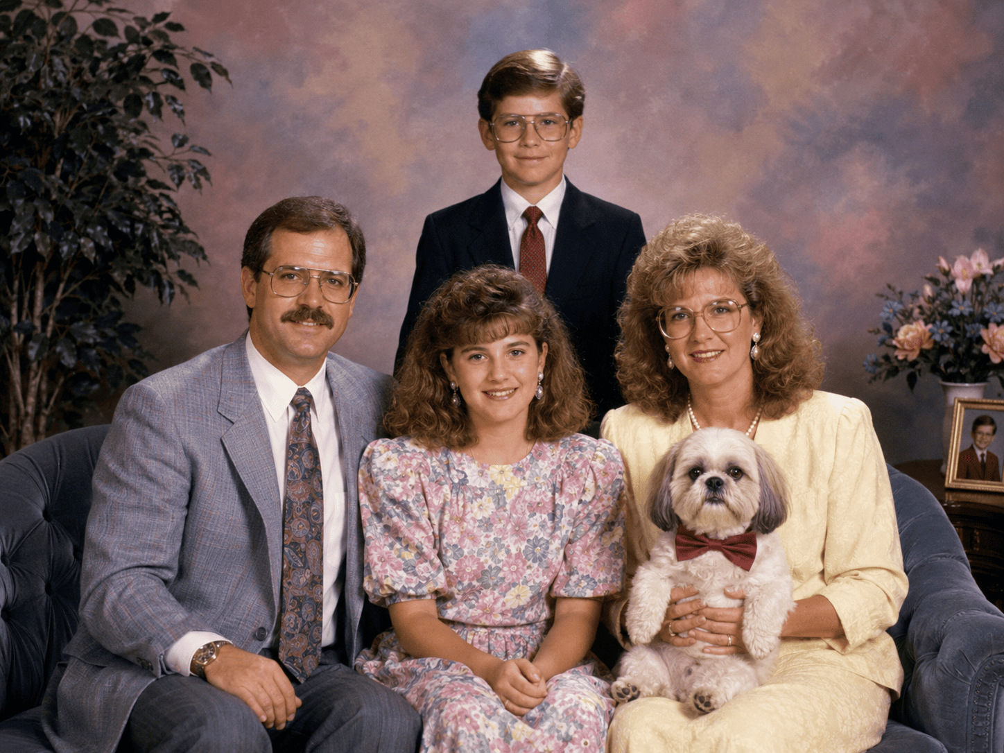 Then and now recreation family photo example